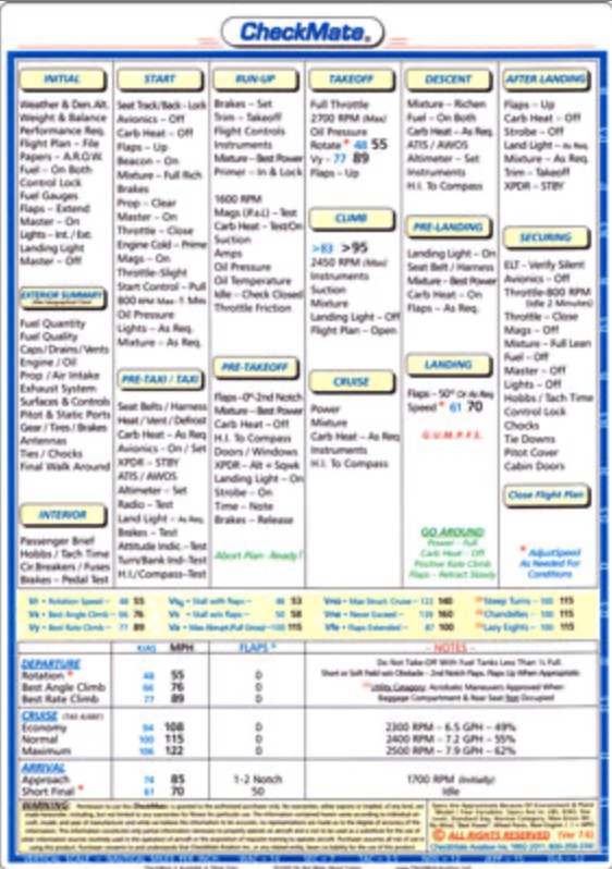 c150 checklist